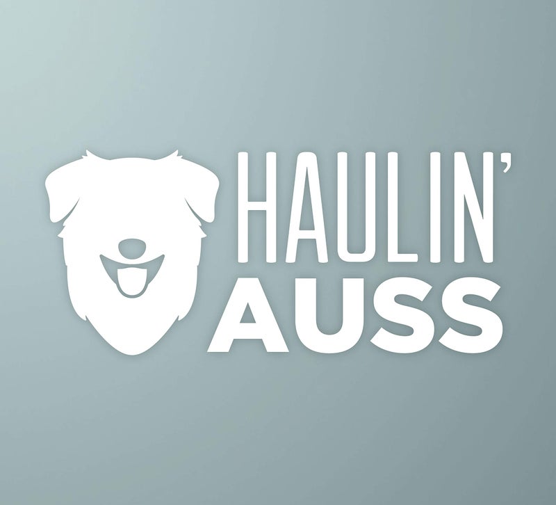 TEAYIR Haulin' Auss | Australian Shepherd Dog Vinyl Decal - Image 1